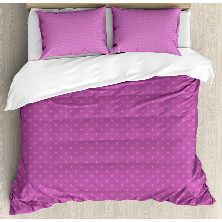 Ambesonne Mauve Pink Microfiber Modern & Contemporary Duvet Cover Set